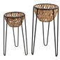 Set/2 Nested Tropea Bowls / Planters an 3-Legged Stand 34x32.5x62/30.5x28.5x51cm