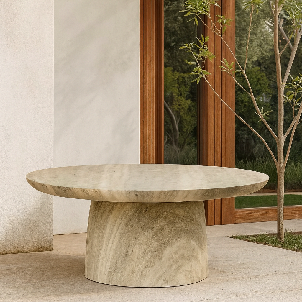  Round Outdoor Coffee Table Marble