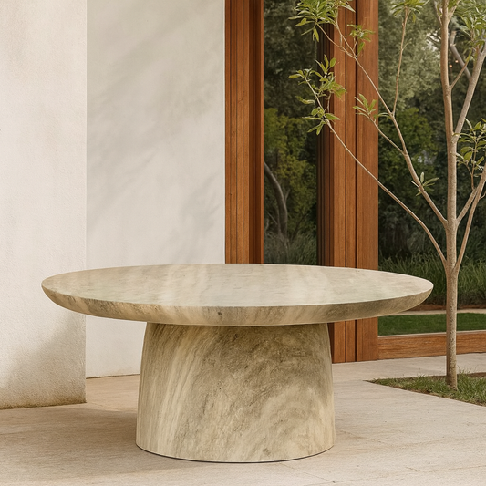  Round Outdoor Coffee Table Marble