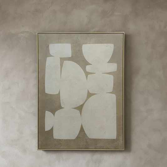 Modern Mid Century Wall Art Olive Green