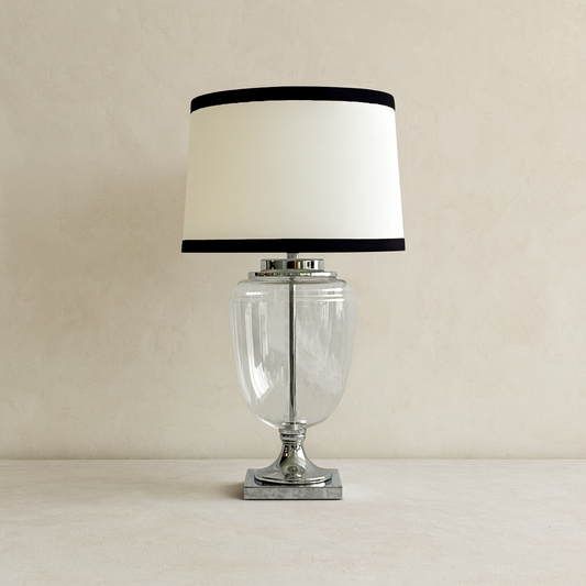 Mid Century Glass Table Lamp