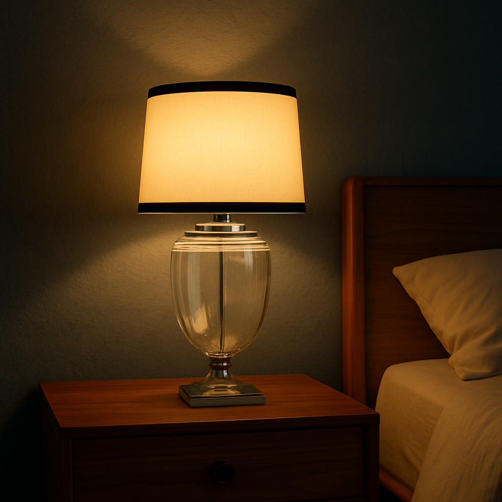 Belmont Lamp - w/Linen Shade