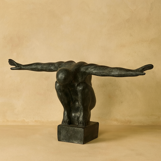 Bethem Man Sculpture - Black
