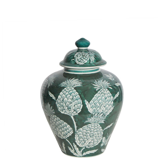 THISTLE PORCELAIN GINGER JAR SMALL