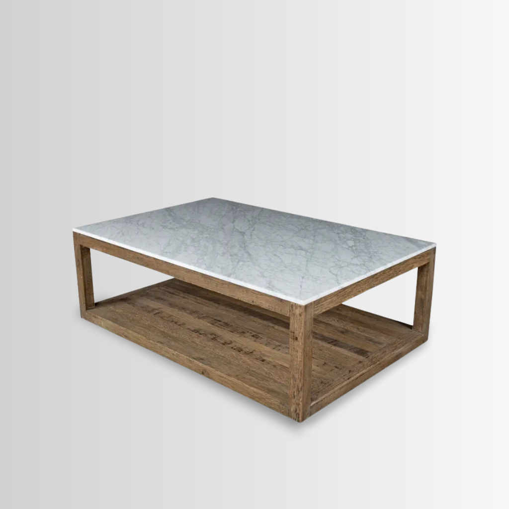 Denver Marble Coffee Table White