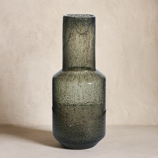 Smoke Colour Glass Vase Column