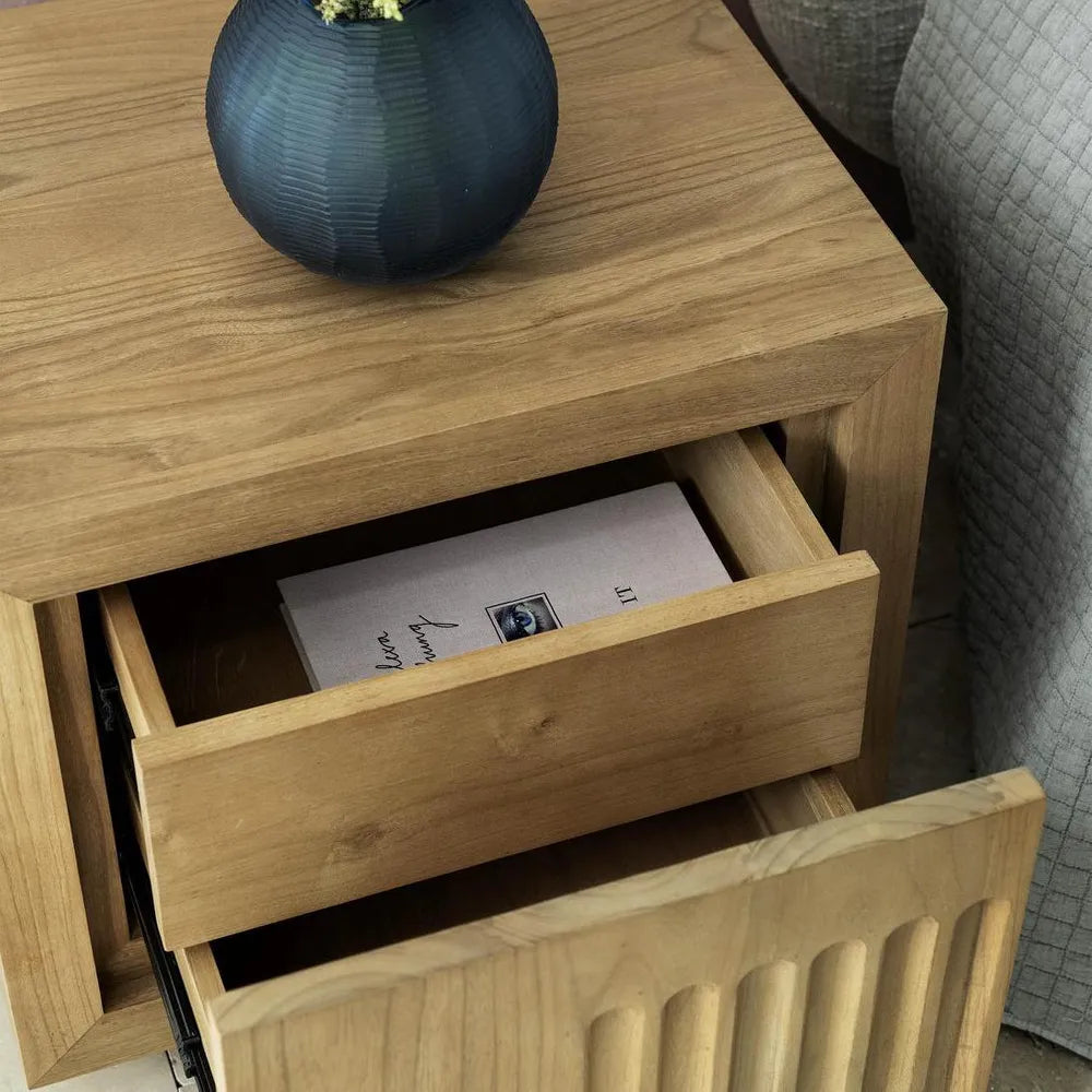 Tully Bedside Table, Natural