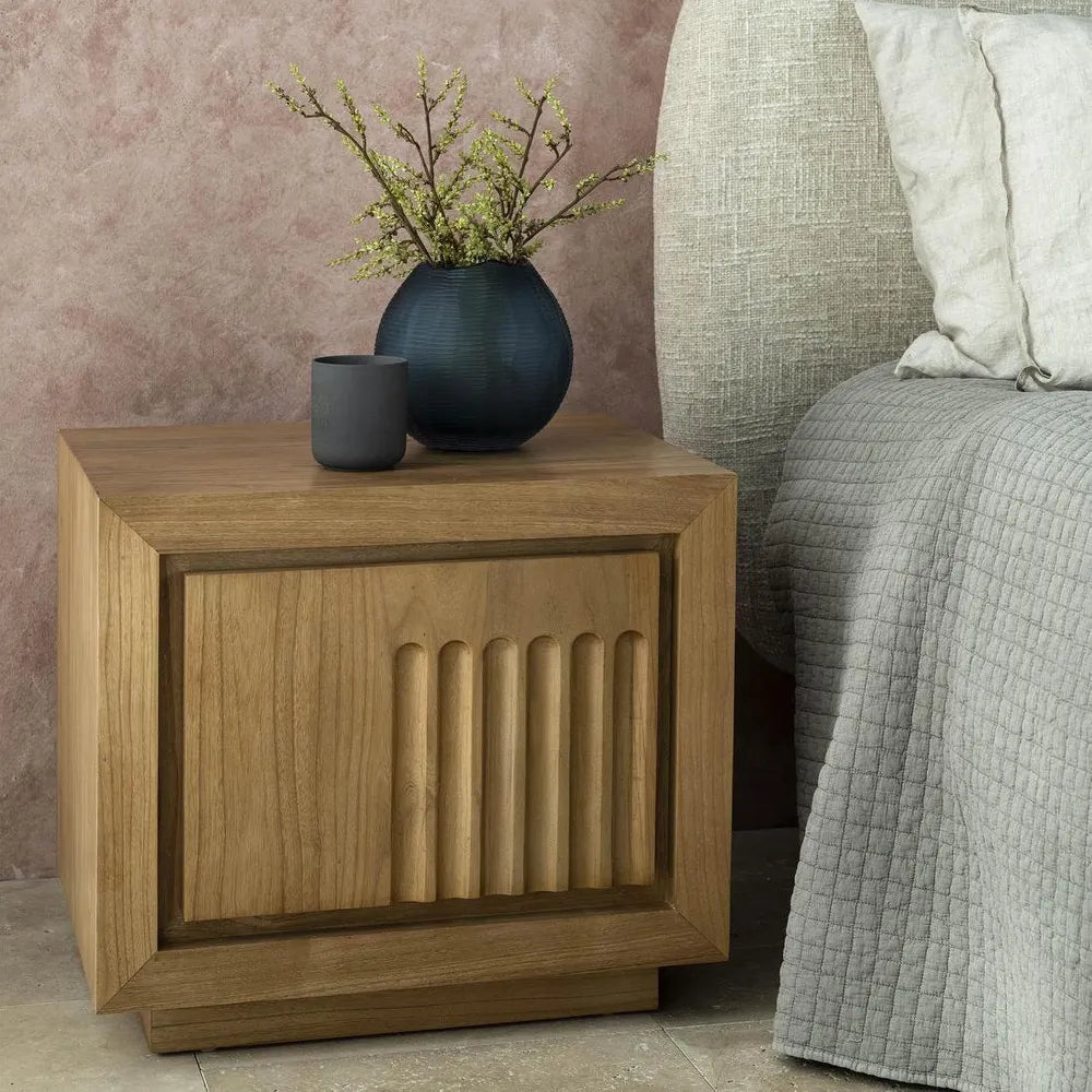 Tully Bedside Table, Natural