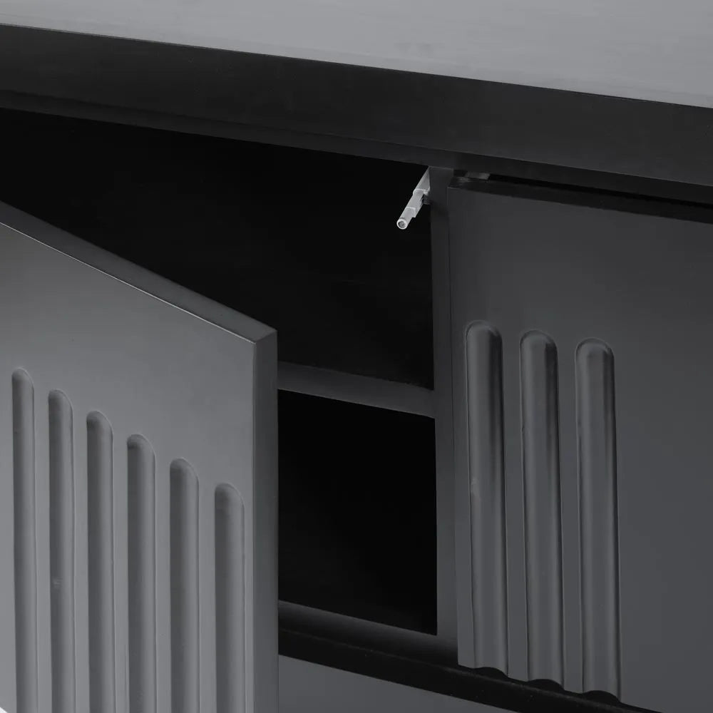  japanese brutalist sideboard black