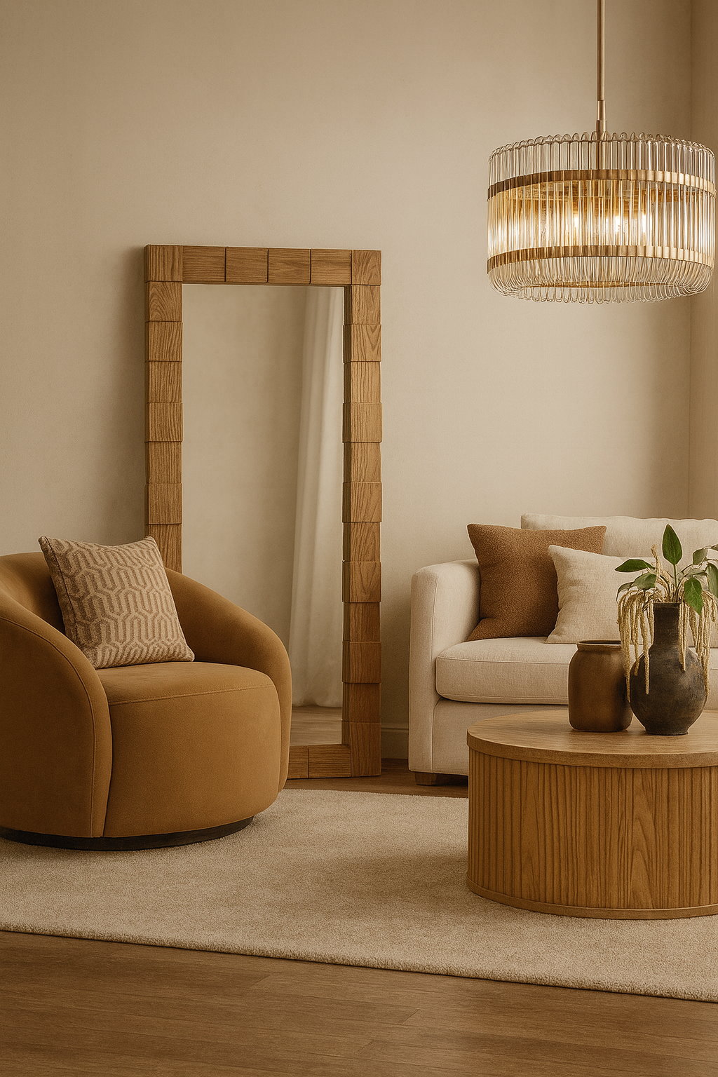 Totem Floor Mirror - Natural