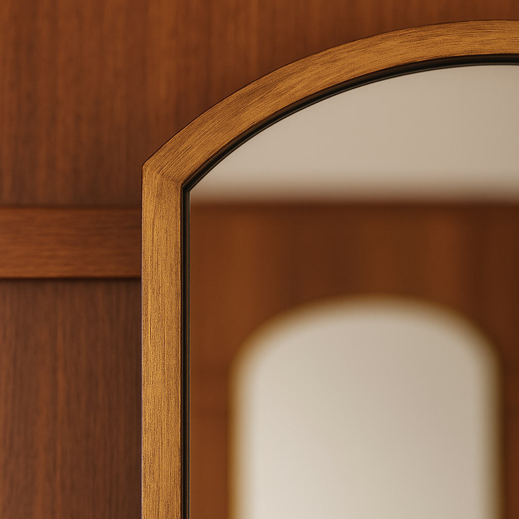 Lucarne Arch Mirror- Antique Gold