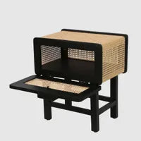 Arden Bedside Table Black