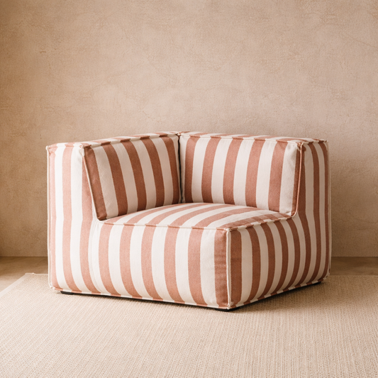 Terracotta Modular Corner Seat - Outdoor