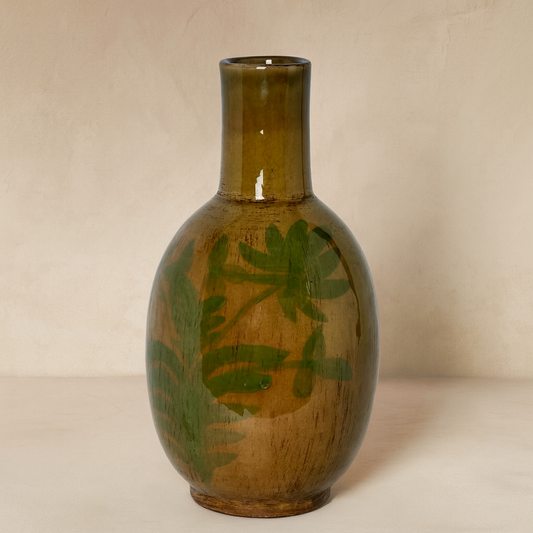 Olive Terracotta Vase - Large