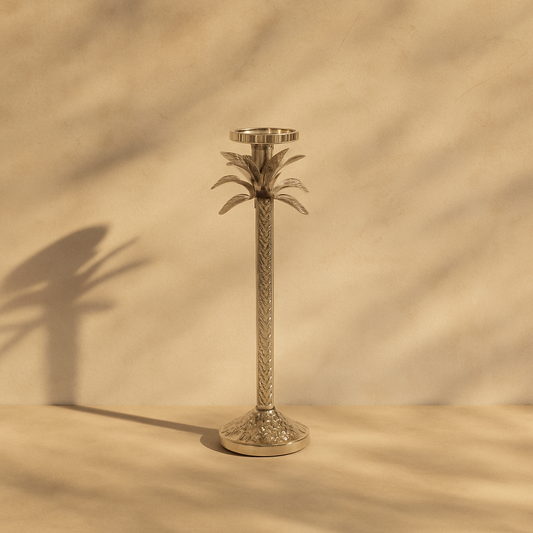 Palmtree Candle Holder Metal