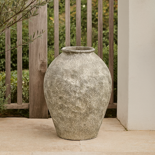 Rustic Concrete Planter Vase Large