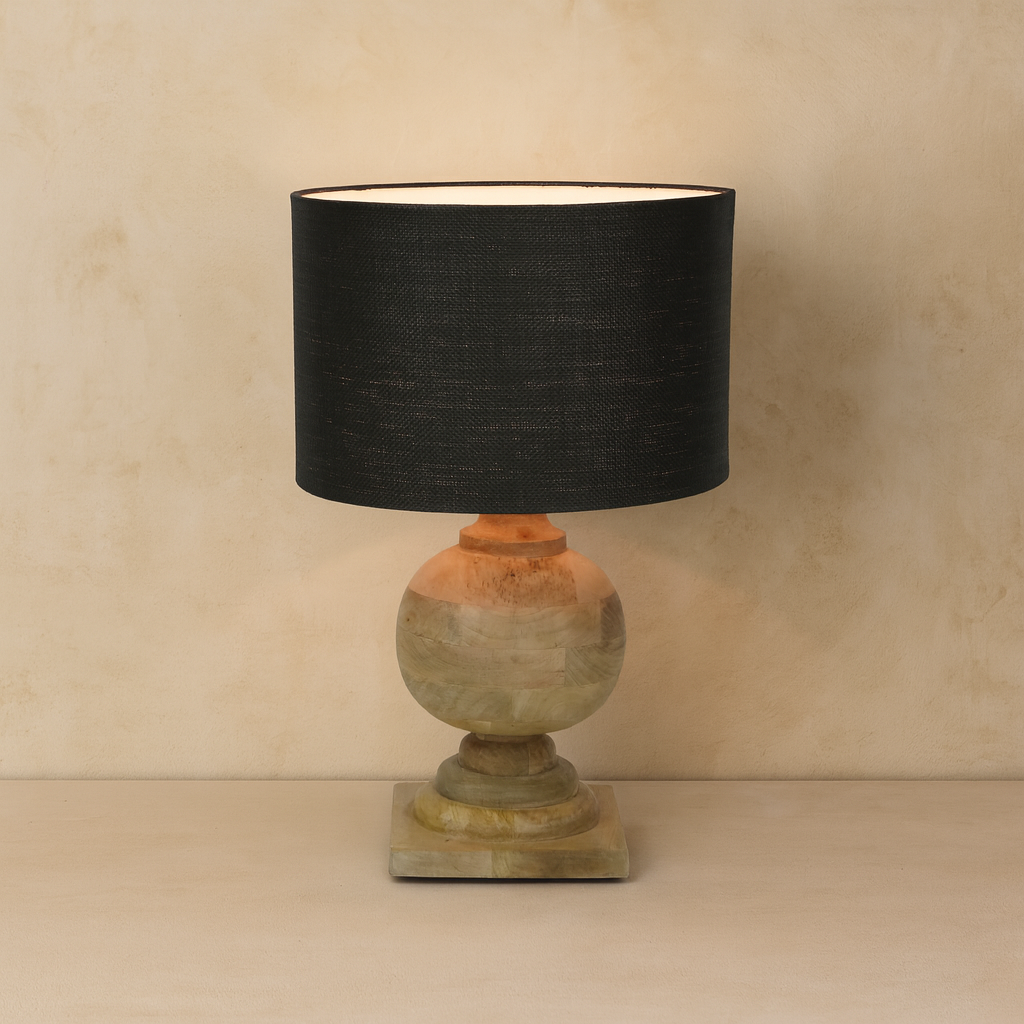 Handmade Solid Wood Lamp