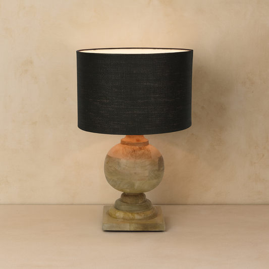 Handmade Solid Wood Lamp