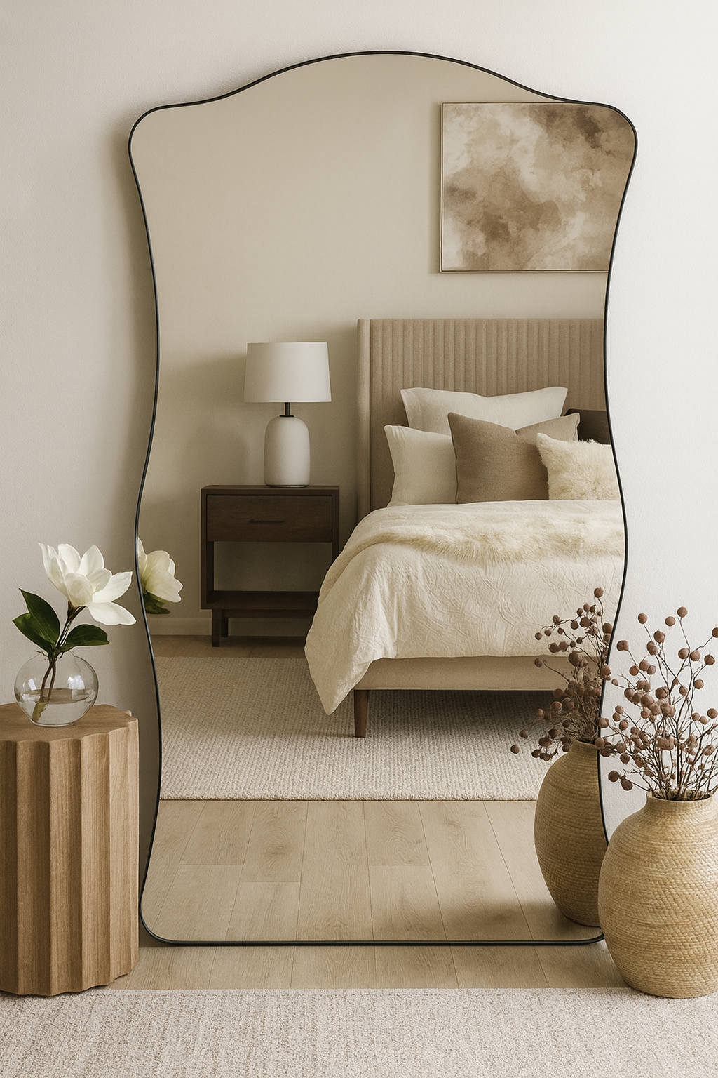 Wavy Floor Mirror