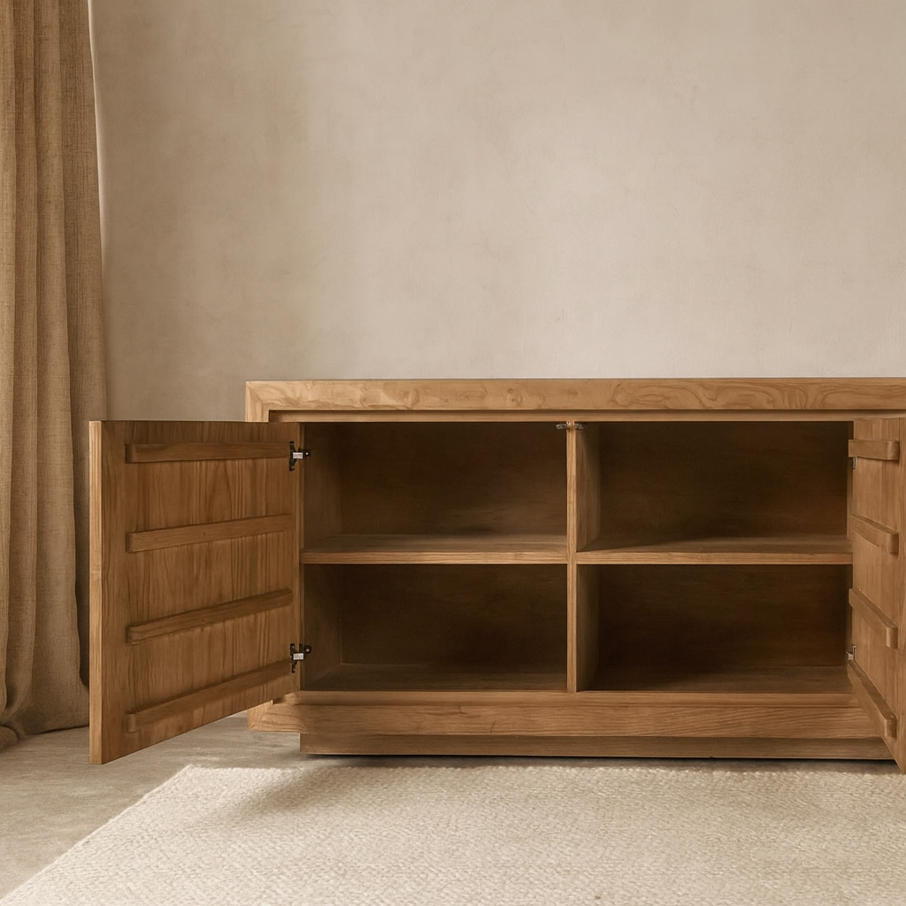  japanese brutalist sideboard natural